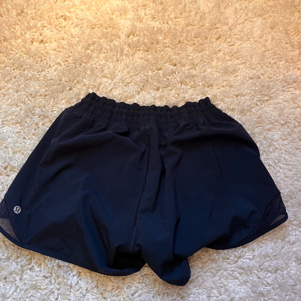 Lululemon, size 6 tall navy shorts